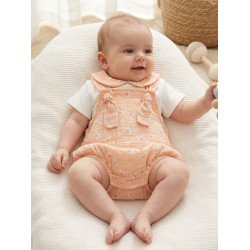 Peto bambula caballito mar + camiseta algodón